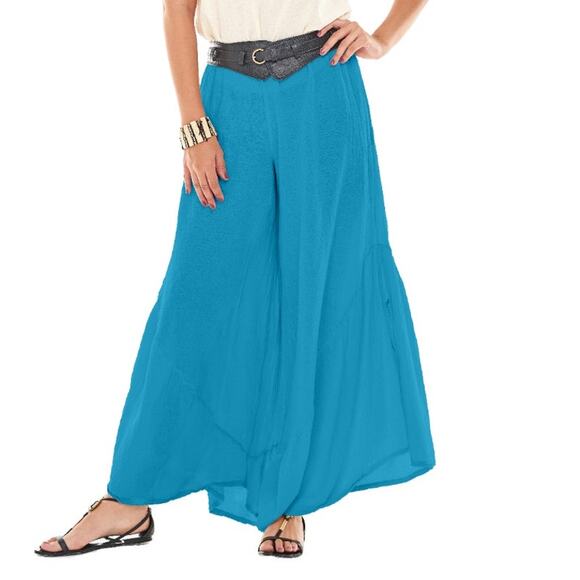 OMG! BREEZE pants in Ocean (Turquoise) small #1 - Picture 1 of 2